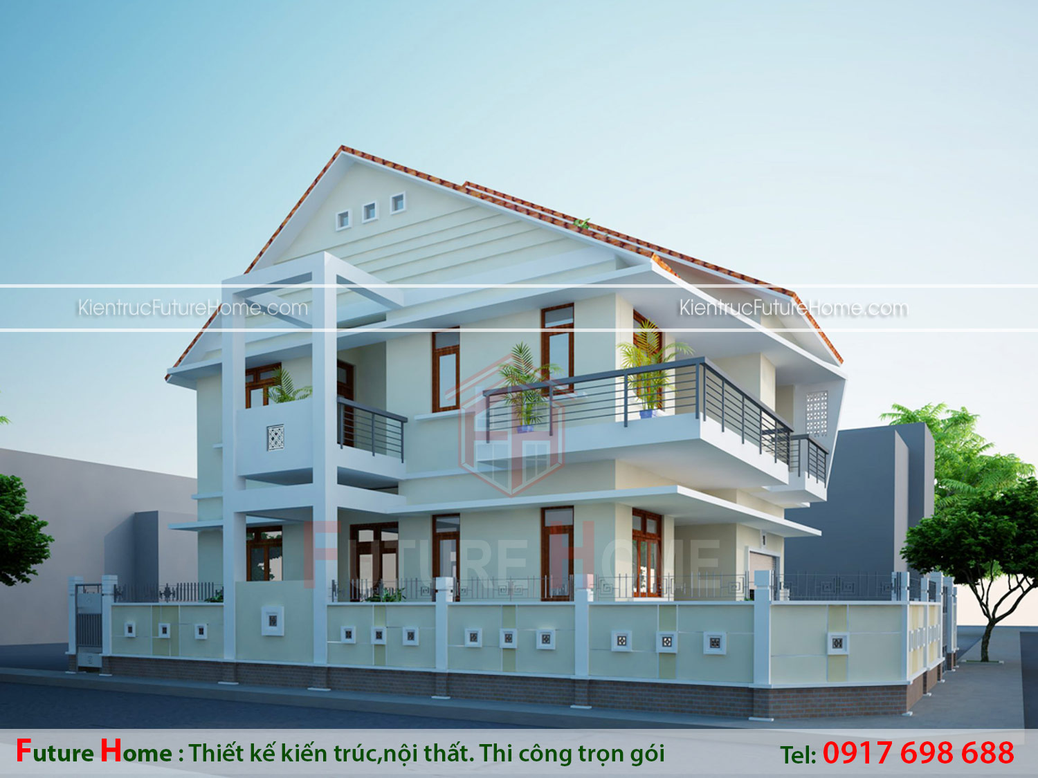 Biệt thự 2 tầng hiện đại