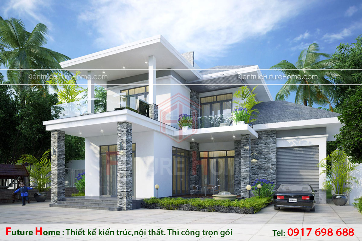 Mẫu biệt thự 2 tầng đẹp