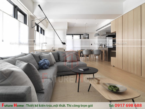 Bố trí nội thất gọn gàng