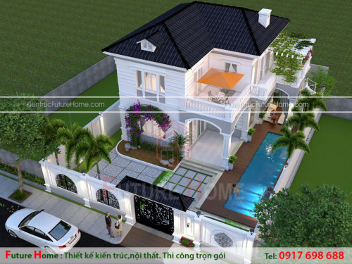 Biệt thự có bể bơi trong nhà