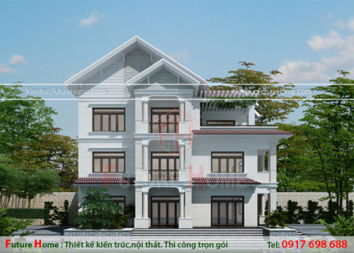 Biệt thự mặt tiền rộng 15m