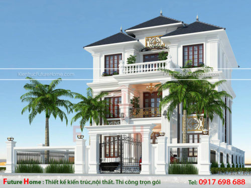 Biệt thự pháp 3 tầng