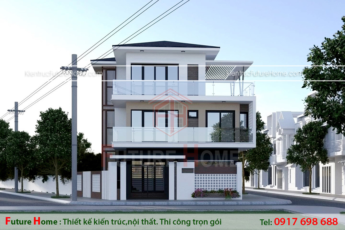 Mặt tiền biệt thự đẹp