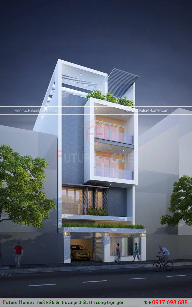 Nhà lô phố 4 tầng đẹp