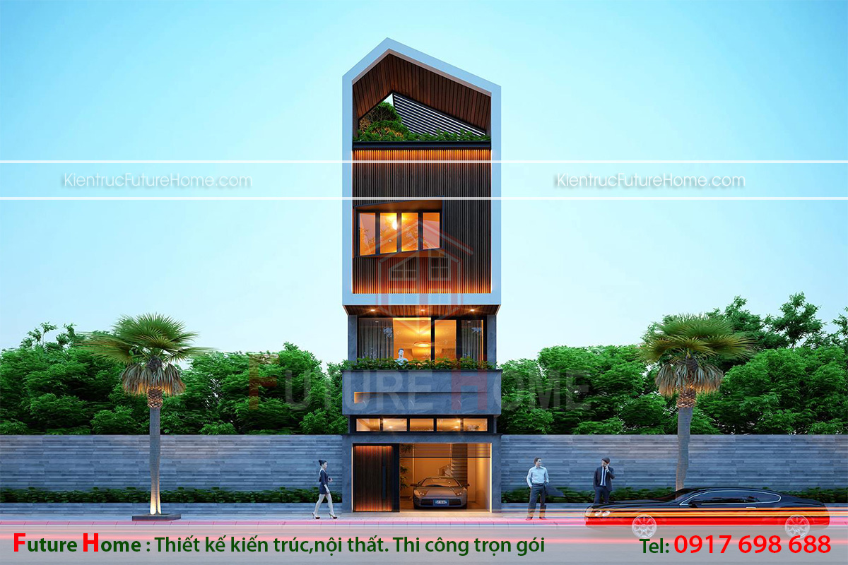 Nhà ông 4 tầng độc đáo