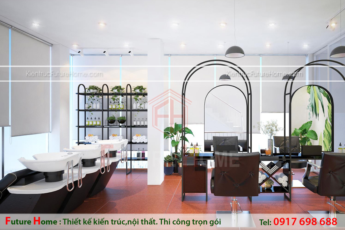 thiết kế nội thất salon tóc