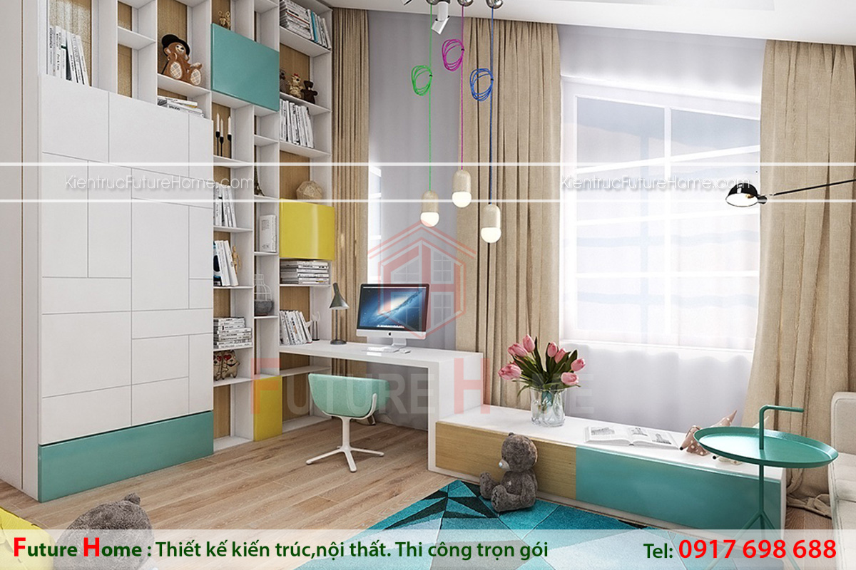 thiết kế nội thất phòng ngủ trẻ em