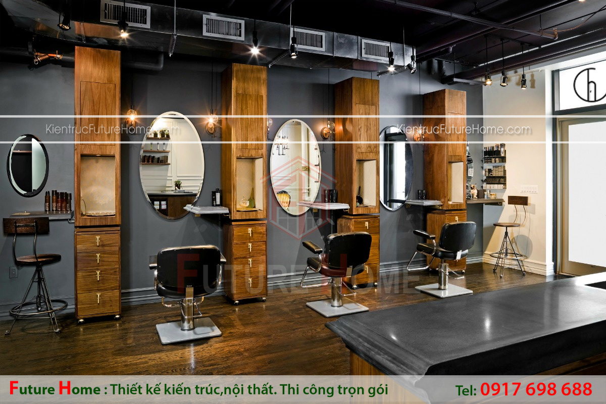 thiết kế nội thất salon tóc