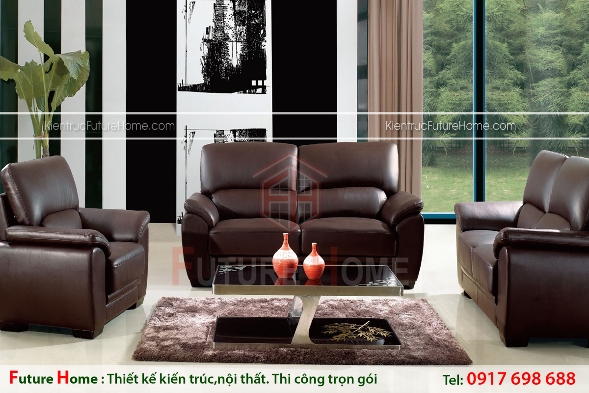 thiết kế nội thất phòng khách, chọn sofa hợp phong thủy