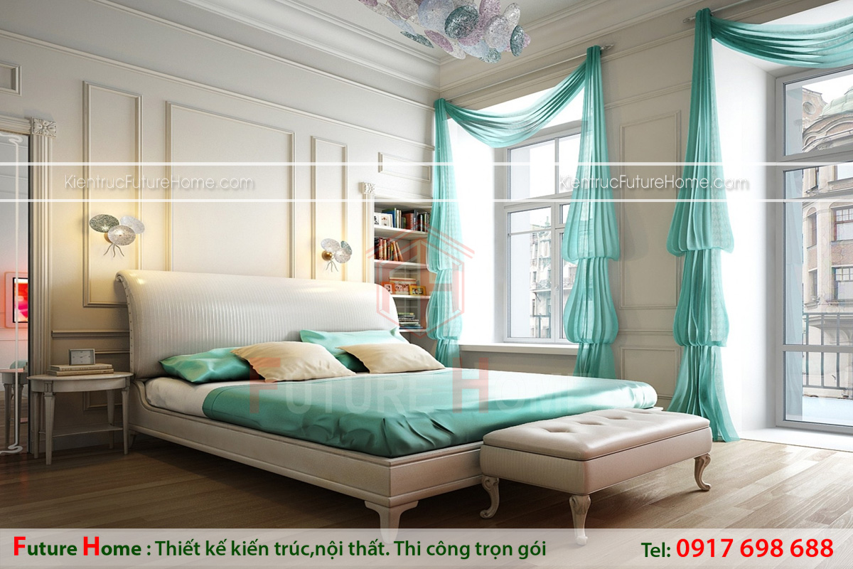 thiết kế nội thất giường ngủ hợp phong thủy